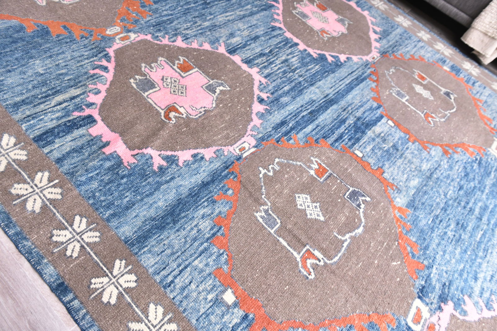 10'0'' x 13'10'' Handmade Vintage Wool Rug - 20680 - 4