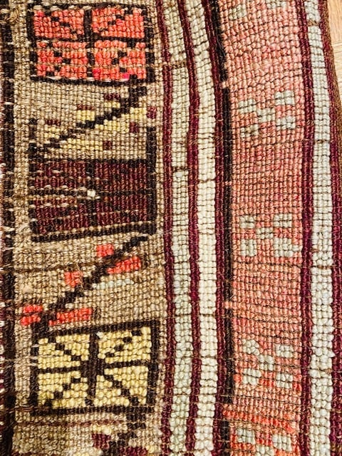 Antique Turkish Village Kazak Rug-4810 - 4