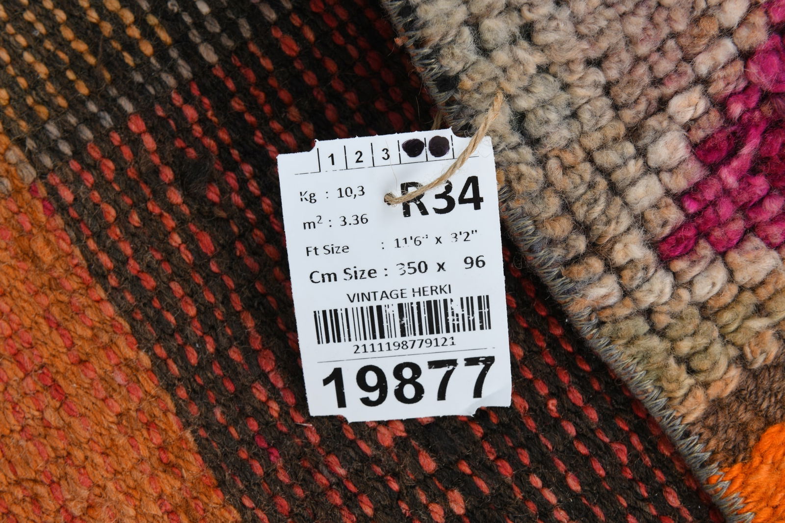 3'1'' x 11'5'' Vintage Wool Runner Rug - 19877 - 18