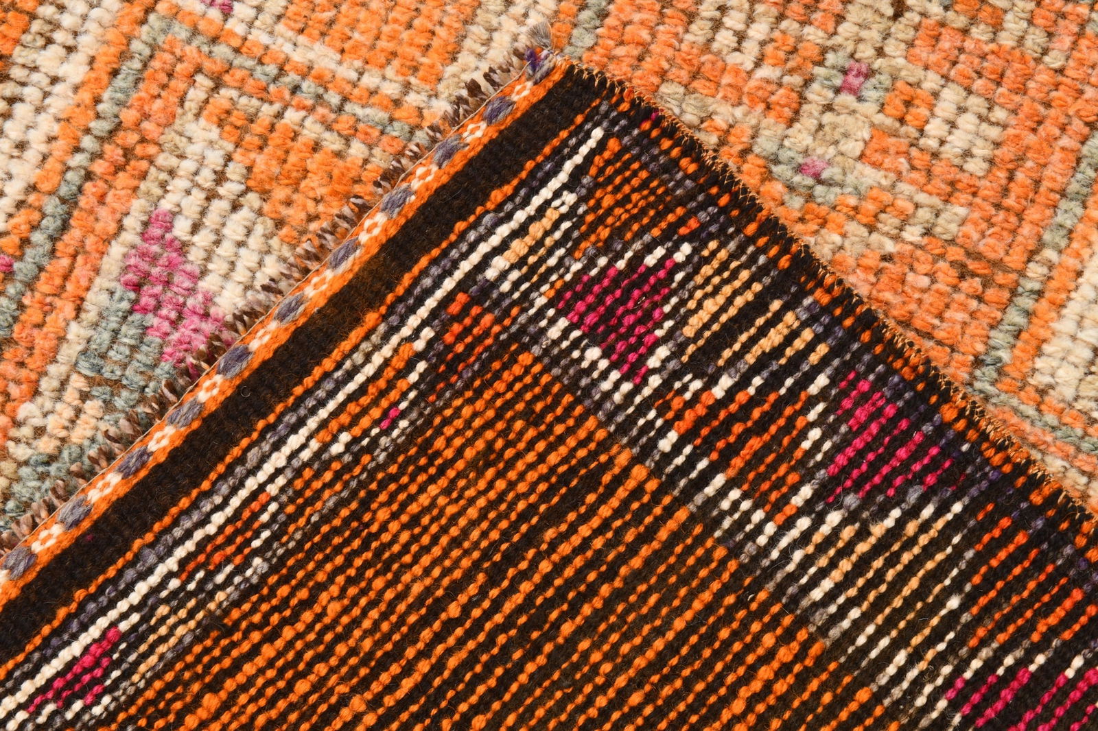 3'0'' x 11'11'' Handmade Vintage Wool Rug - 22058 - 15