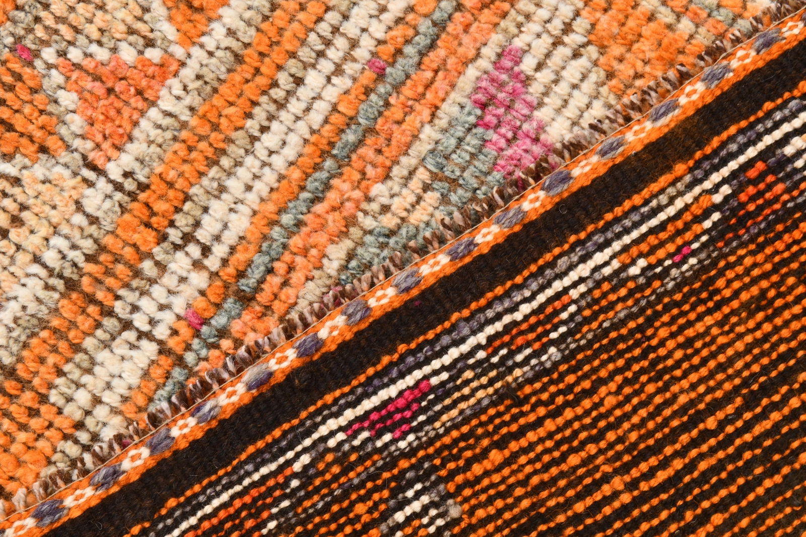 3'0'' x 11'11'' Handmade Vintage Wool Rug - 22058 - 16