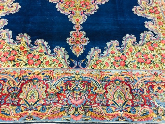 Antique Persian Ravar Kerman-1836 - 9