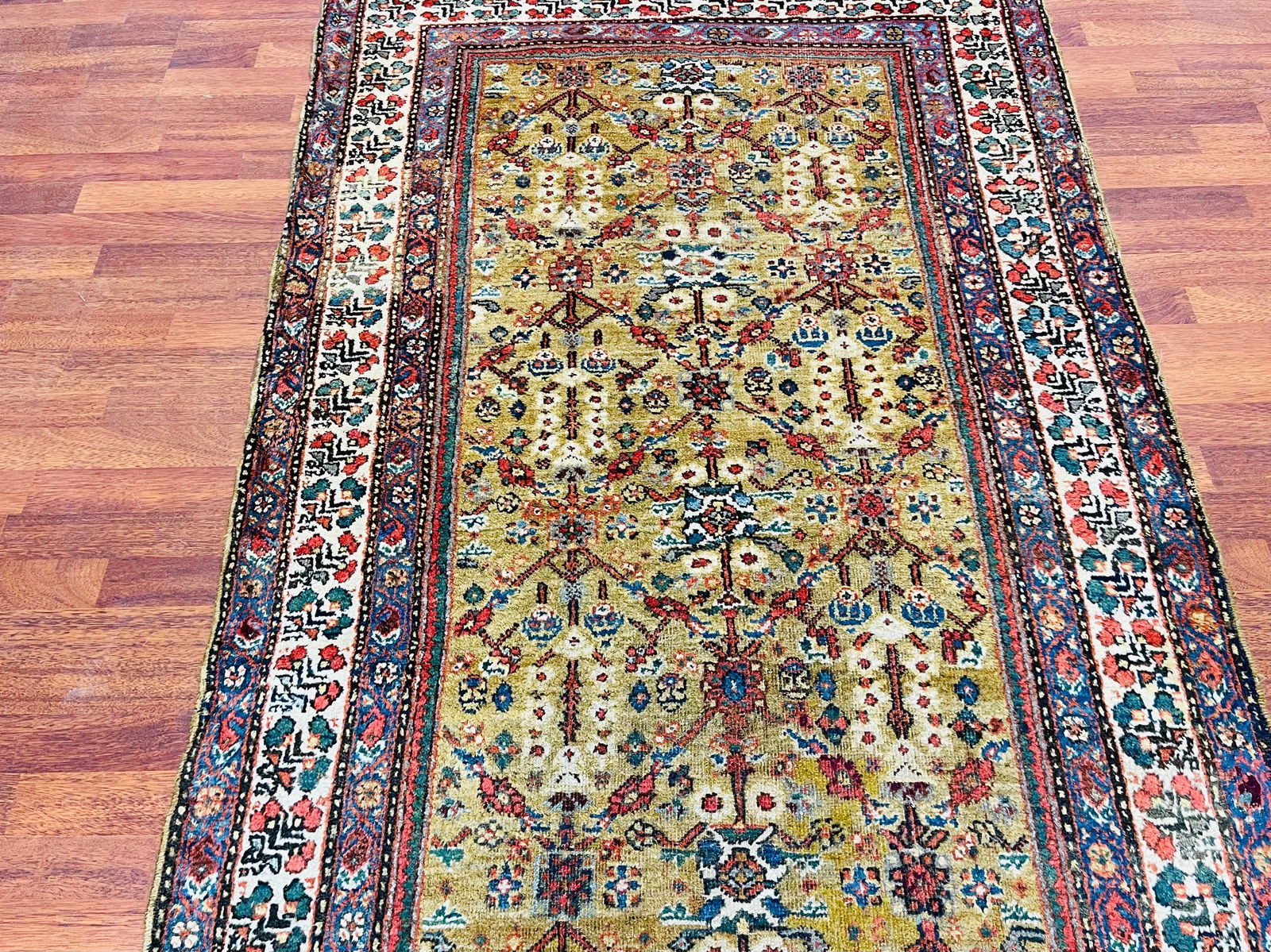 Antique Persian Camel Hair Northwest Runner -4346 - 5