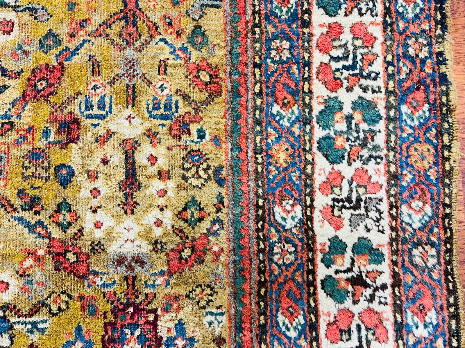 Antique Persian Camel Hair Northwest Runner -4346 - 6