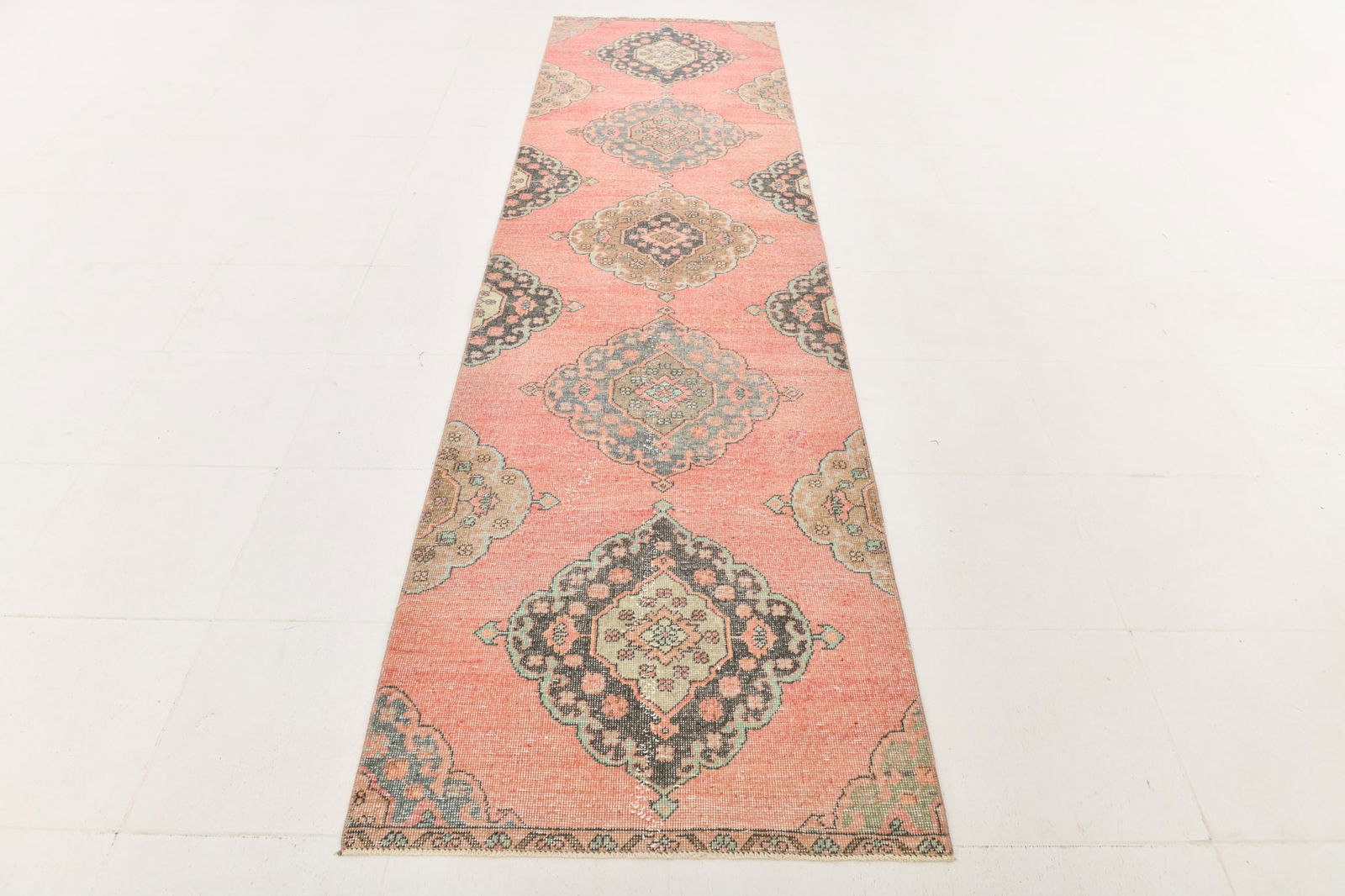 2'11'' x 11'8'' Handmade Vintage Wool Rug - 23995 - 20