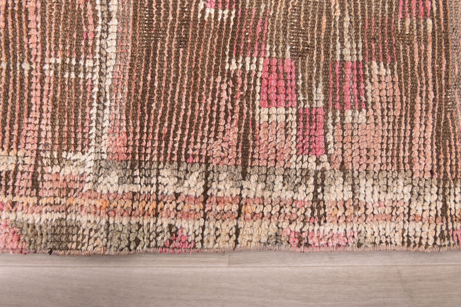 2'7'' x 10'5'' Handmade Vintage Wool Rug - 240493 - 9