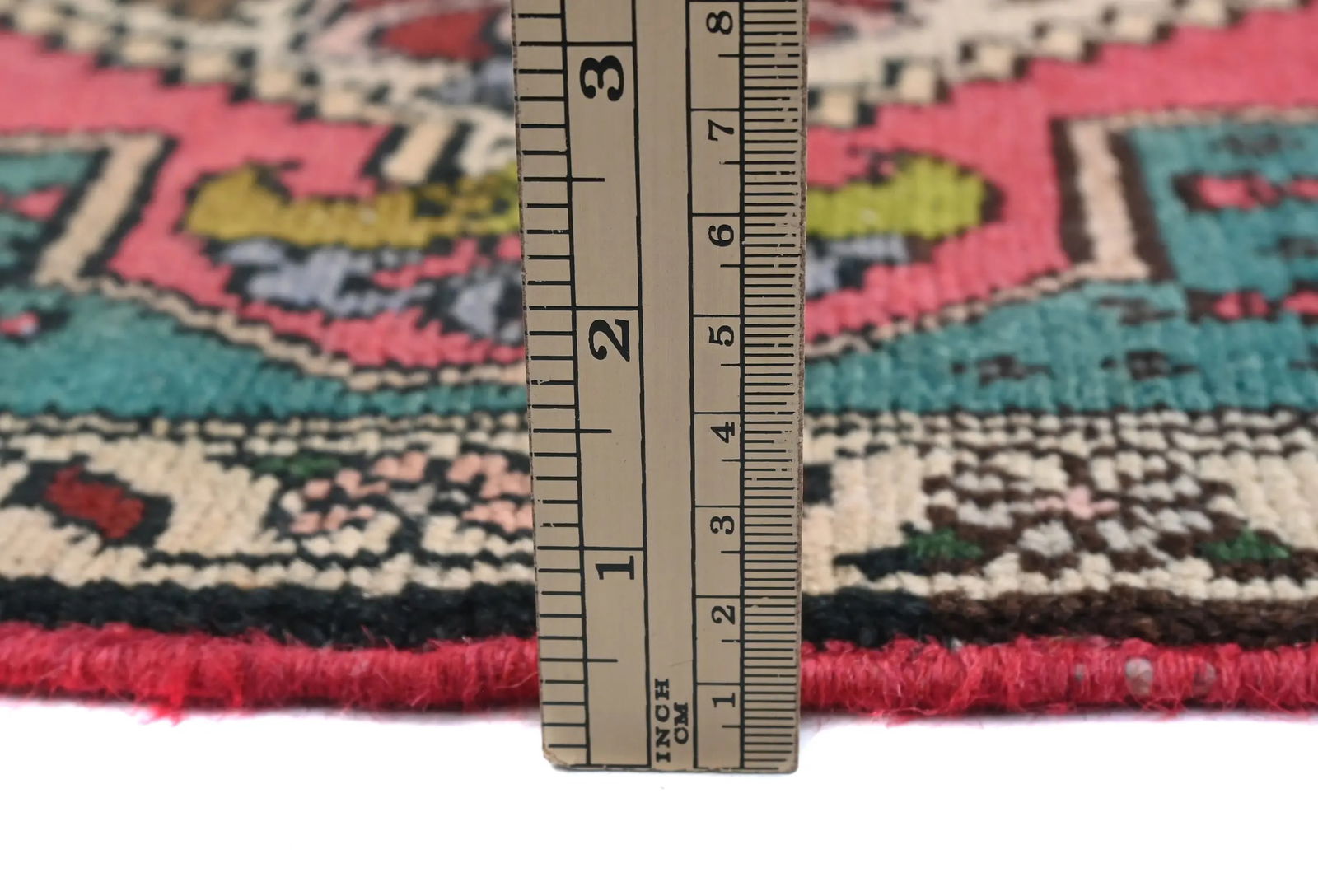 Semi Antique Muted Floral 1'11X2'8 Distressed Oriental Rug - 11