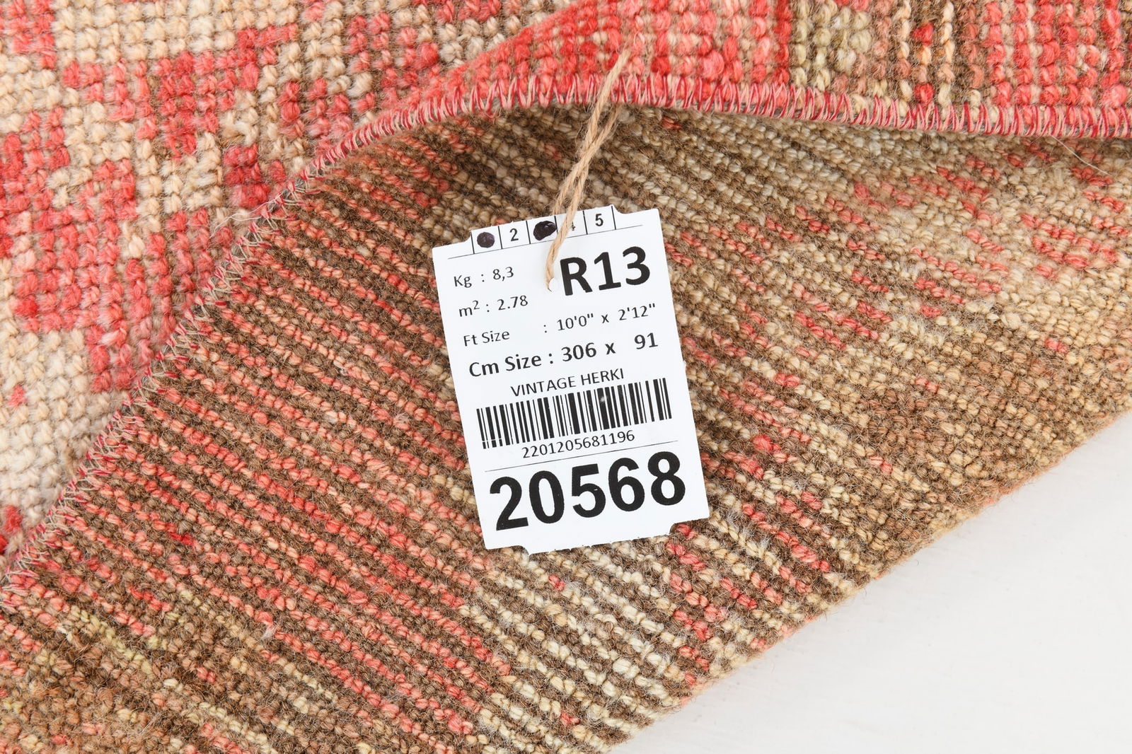 2'11'' x 10'0'' Turkish Vintage Runner Rug - 20568 - 18