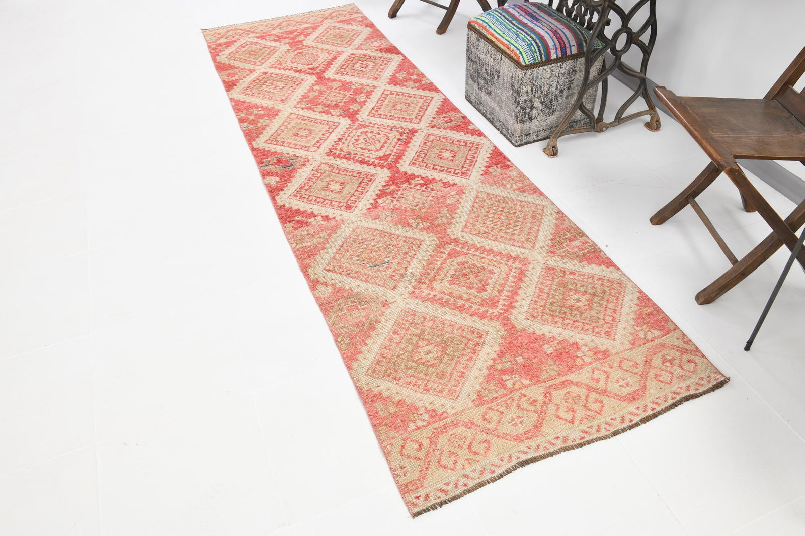 2'11'' x 10'0'' Turkish Vintage Runner Rug - 20568 - 4