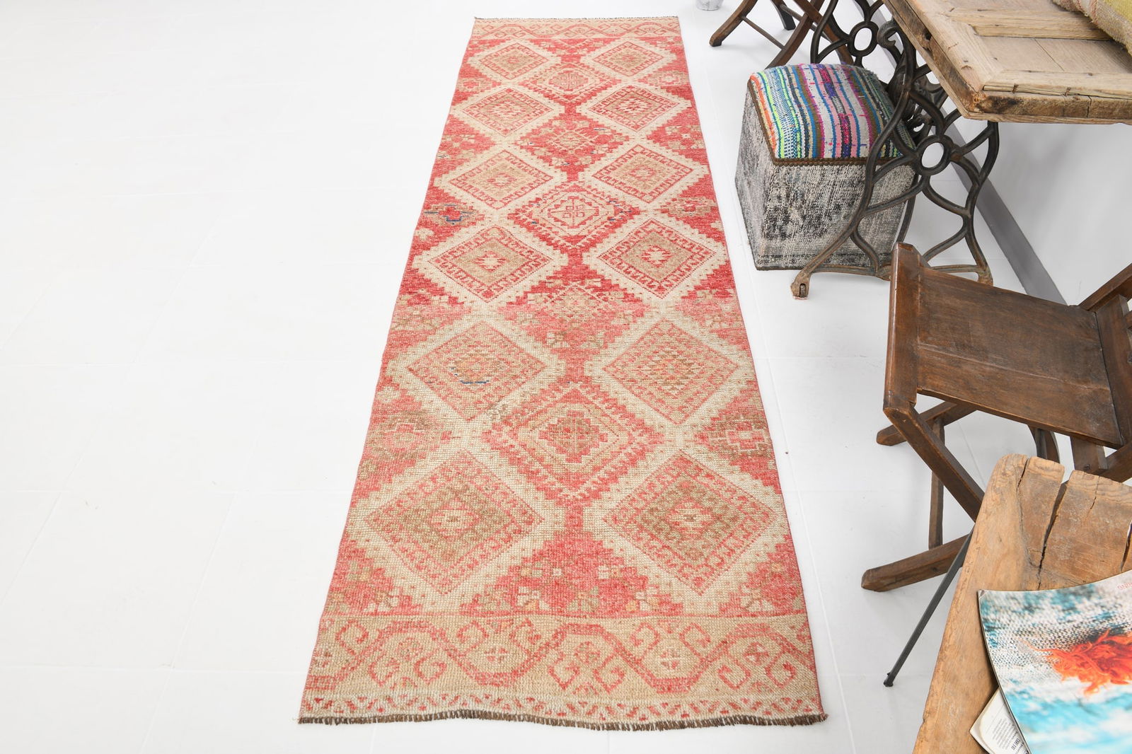 2'11'' x 10'0'' Turkish Vintage Runner Rug - 20568 - 5
