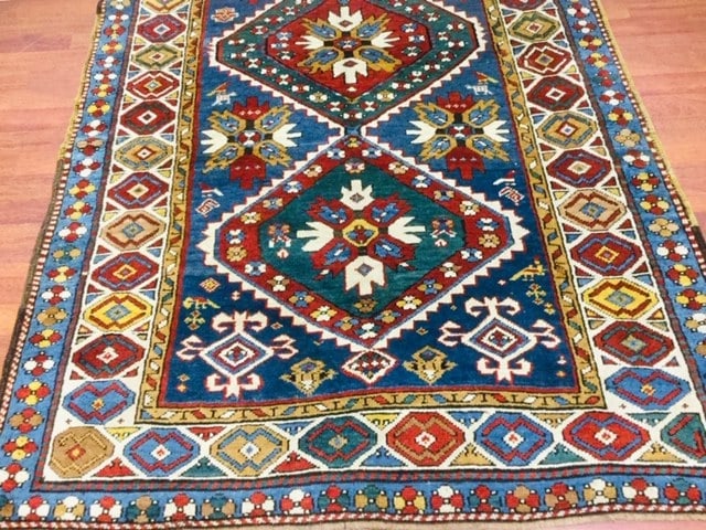 Antique Kazak Caucasian rug-4686 - 2