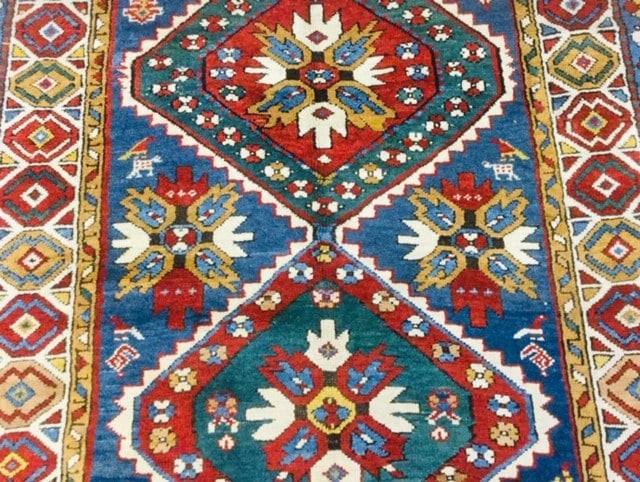 Antique Kazak Caucasian rug-4686 - 6