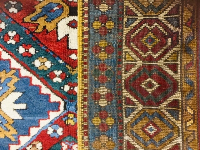 Antique Kazak Caucasian rug-4686 - 7