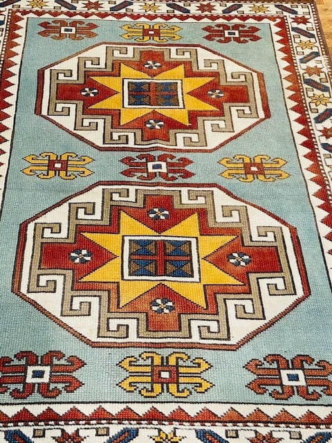 Vintage Hooked Kazak design Rug-4805 - 2