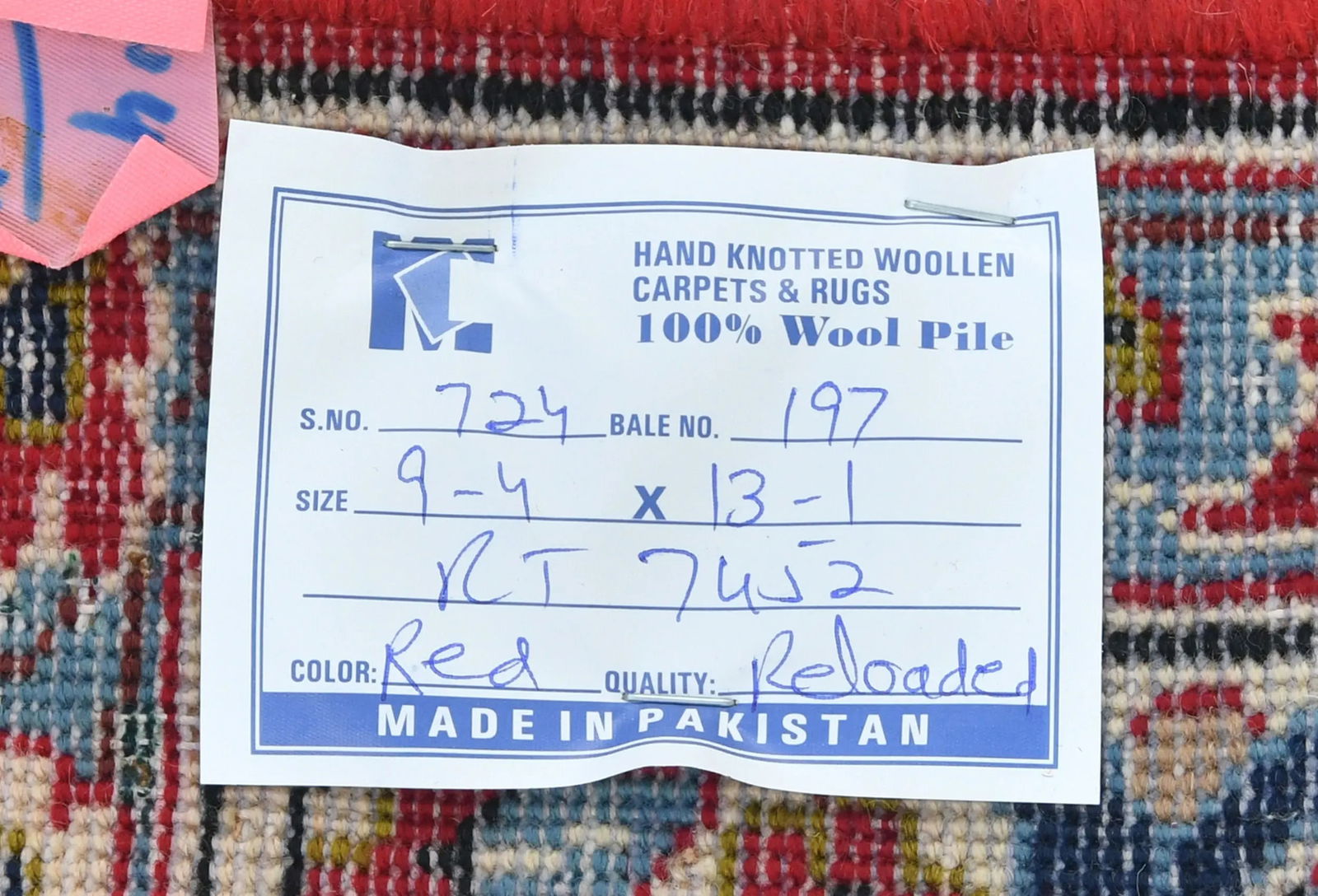 Vintage Red Traditional 9X13 Najafabad Persian Rug - 13