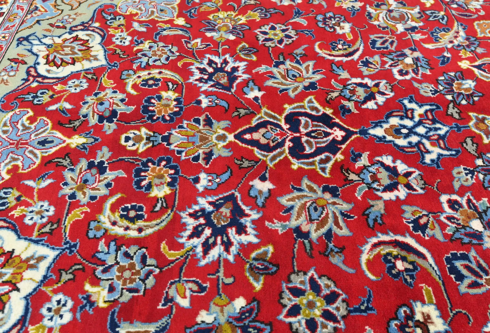 Vintage Red Traditional 9X13 Najafabad Persian Rug - 6
