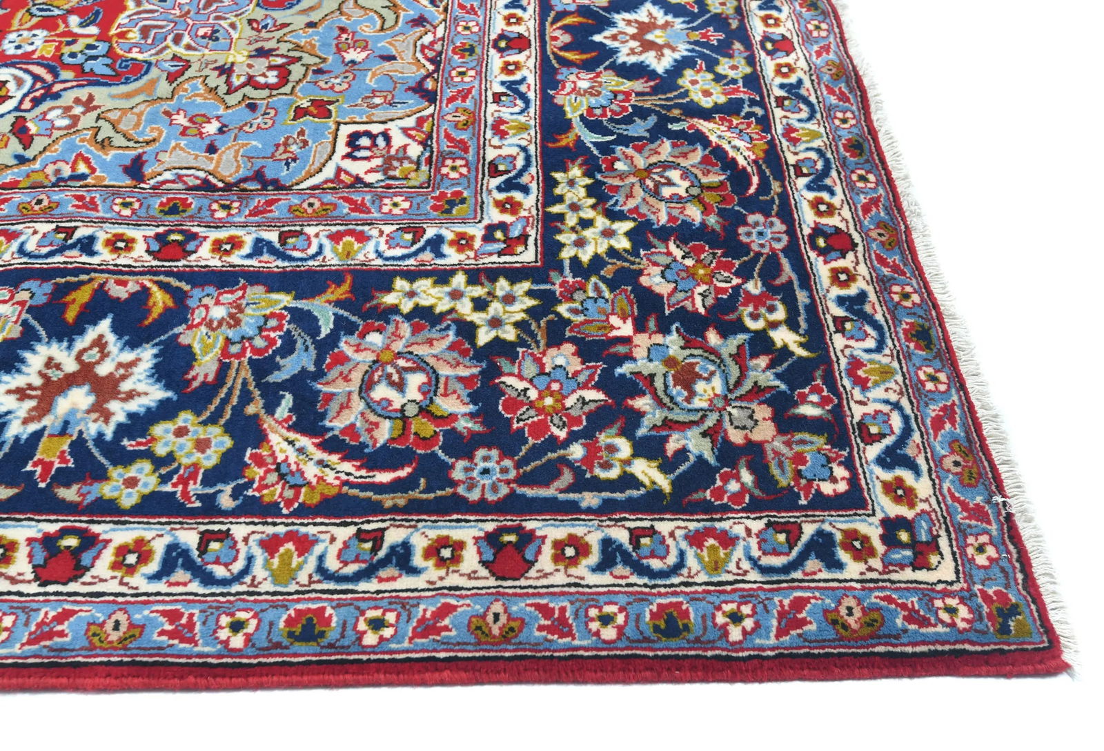 Vintage Red Traditional 9X13 Najafabad Persian Rug - 8