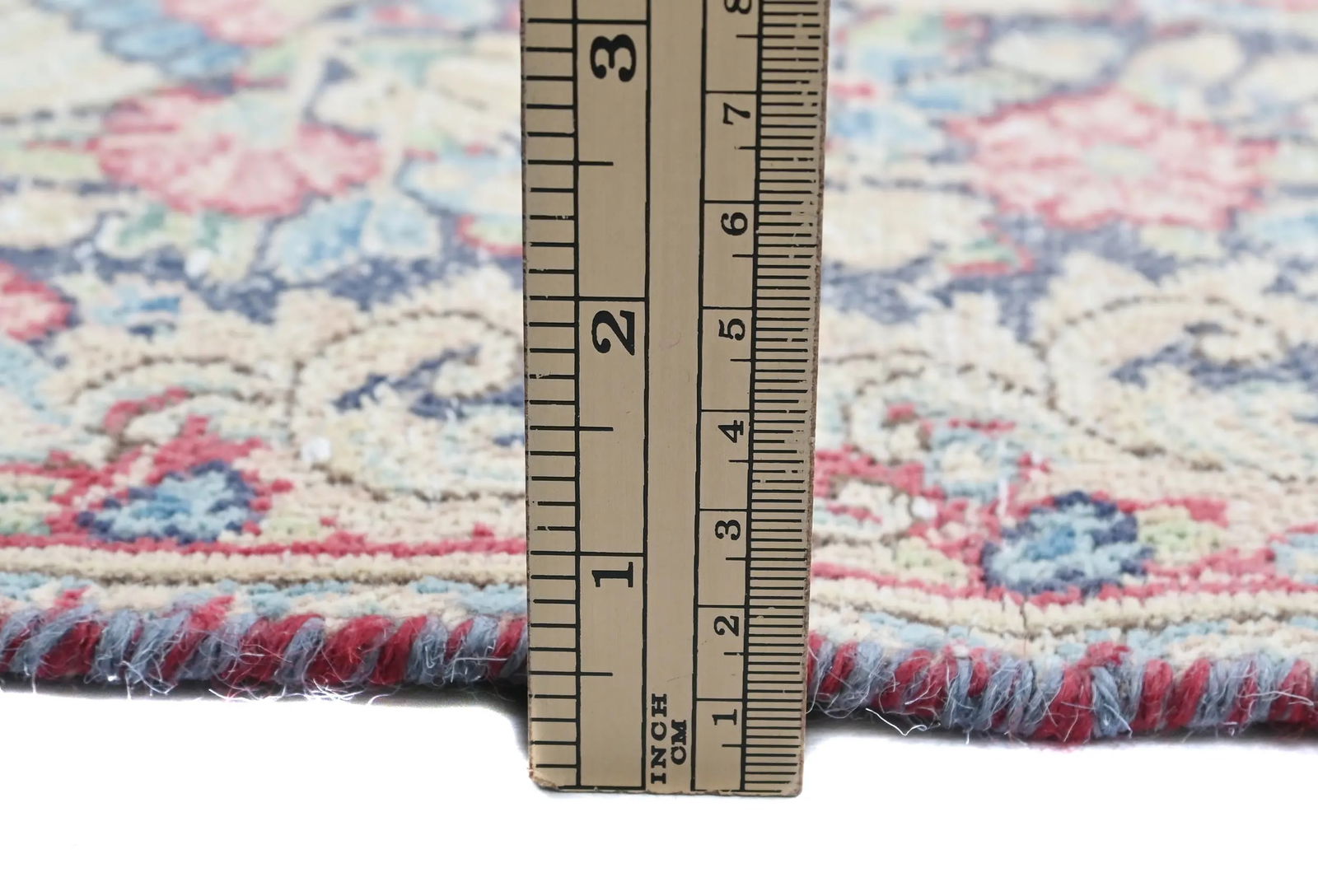 Semi Antique Muted Floral 1'7X2'3 Distressed Oriental Rug - 11