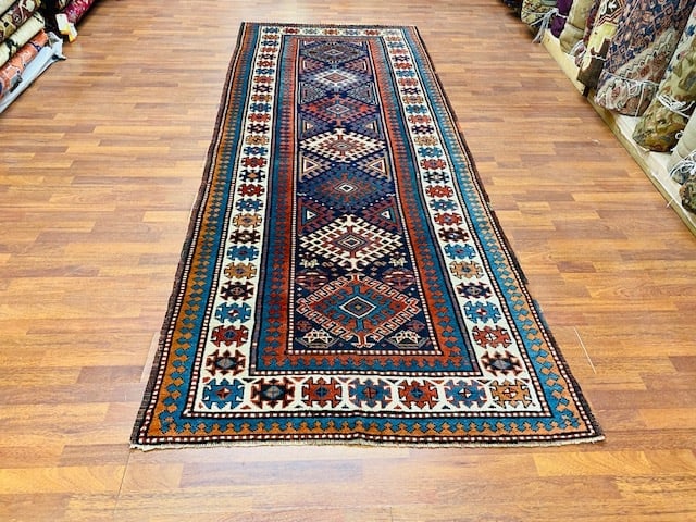 Antique Kazak Caucasian Gallery size rug-2880 (1 of 9)