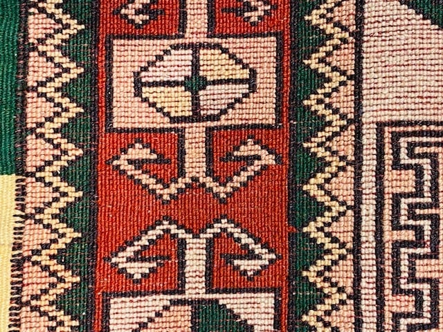 Vintage Kazak Caucasian Design-4806 - 5