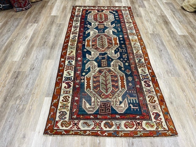 Antique lenkoran Caucasian Runner-3246 (1 of 9)