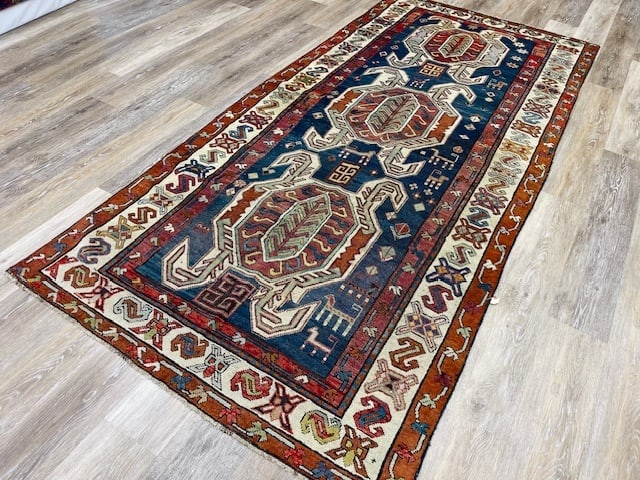 Antique lenkoran Caucasian Runner-3246 - 5