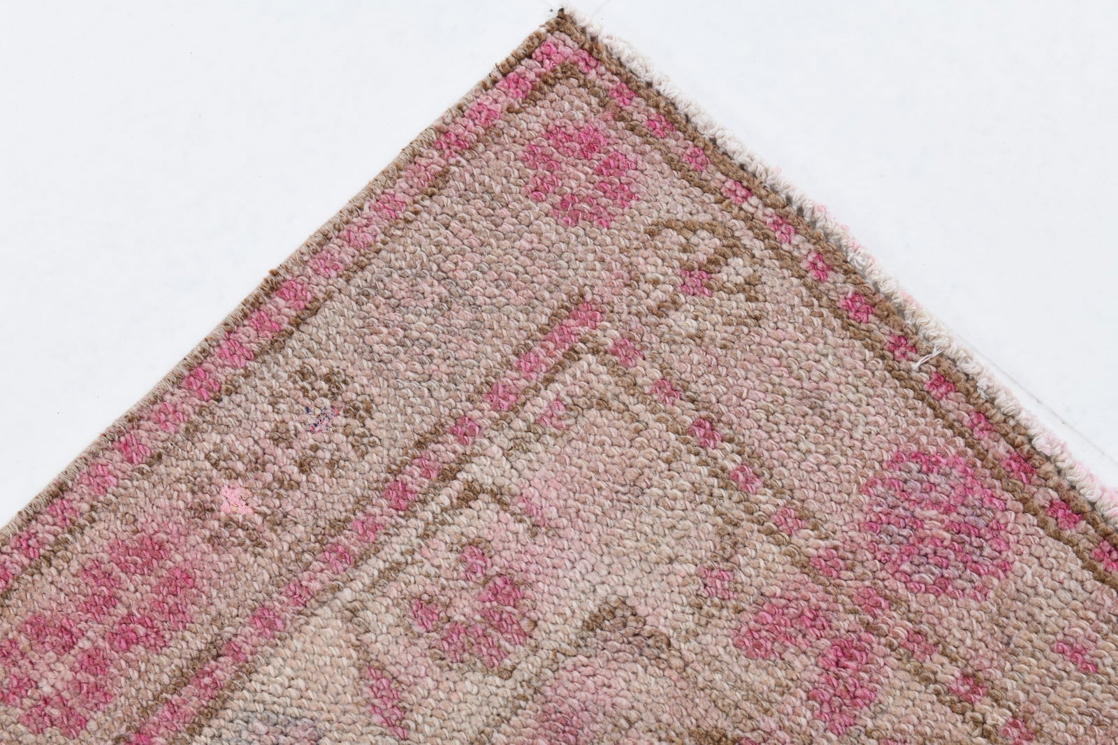 2'9'' x 12'3'' Handmade Vintage Wool Patchwork Rug - 7001 - 13