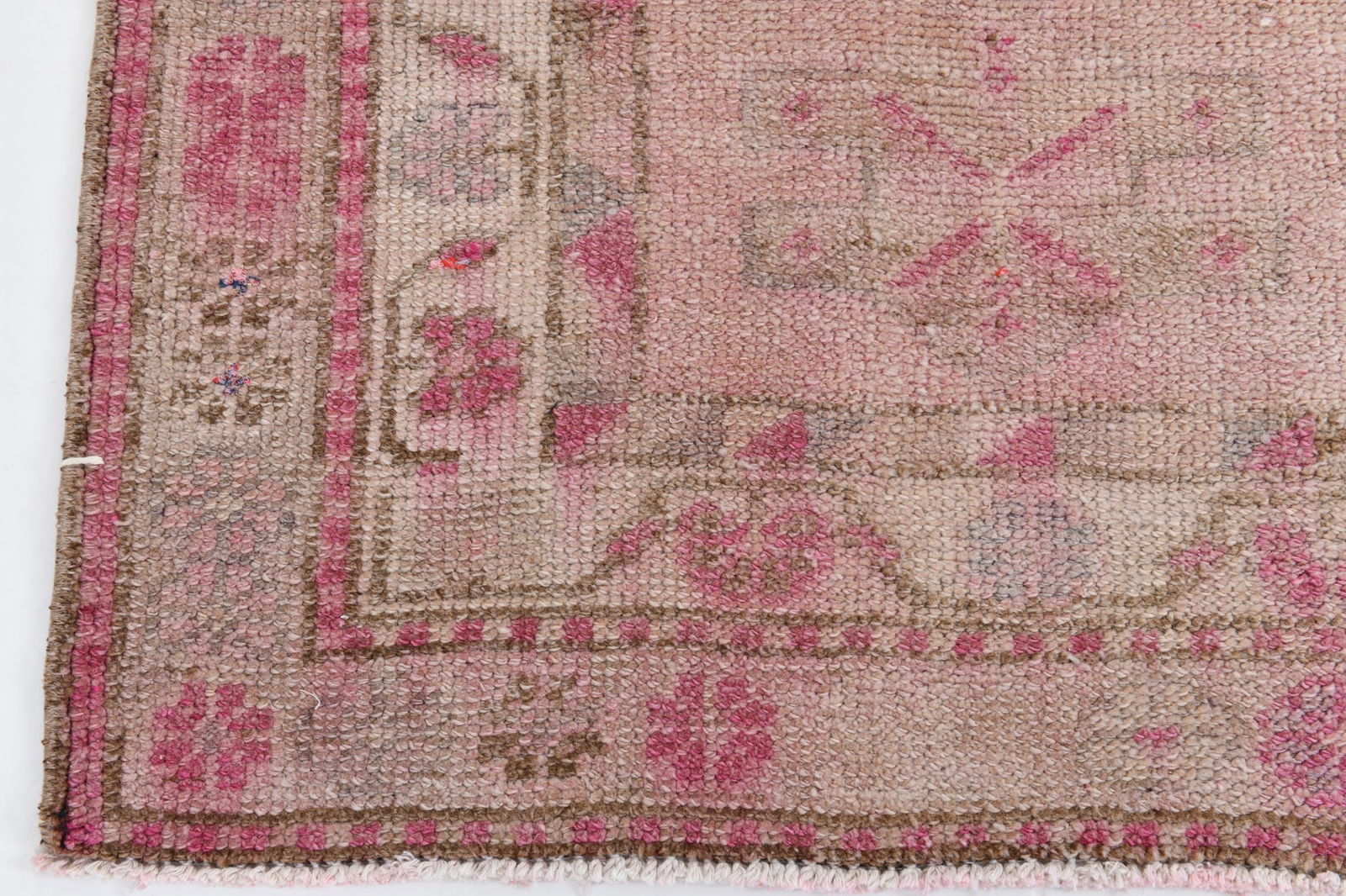 2'9'' x 12'3'' Handmade Vintage Wool Patchwork Rug - 7001 - 14