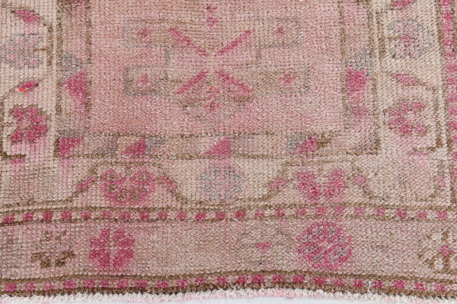 2'9'' x 12'3'' Handmade Vintage Wool Patchwork Rug - 7001 - 15