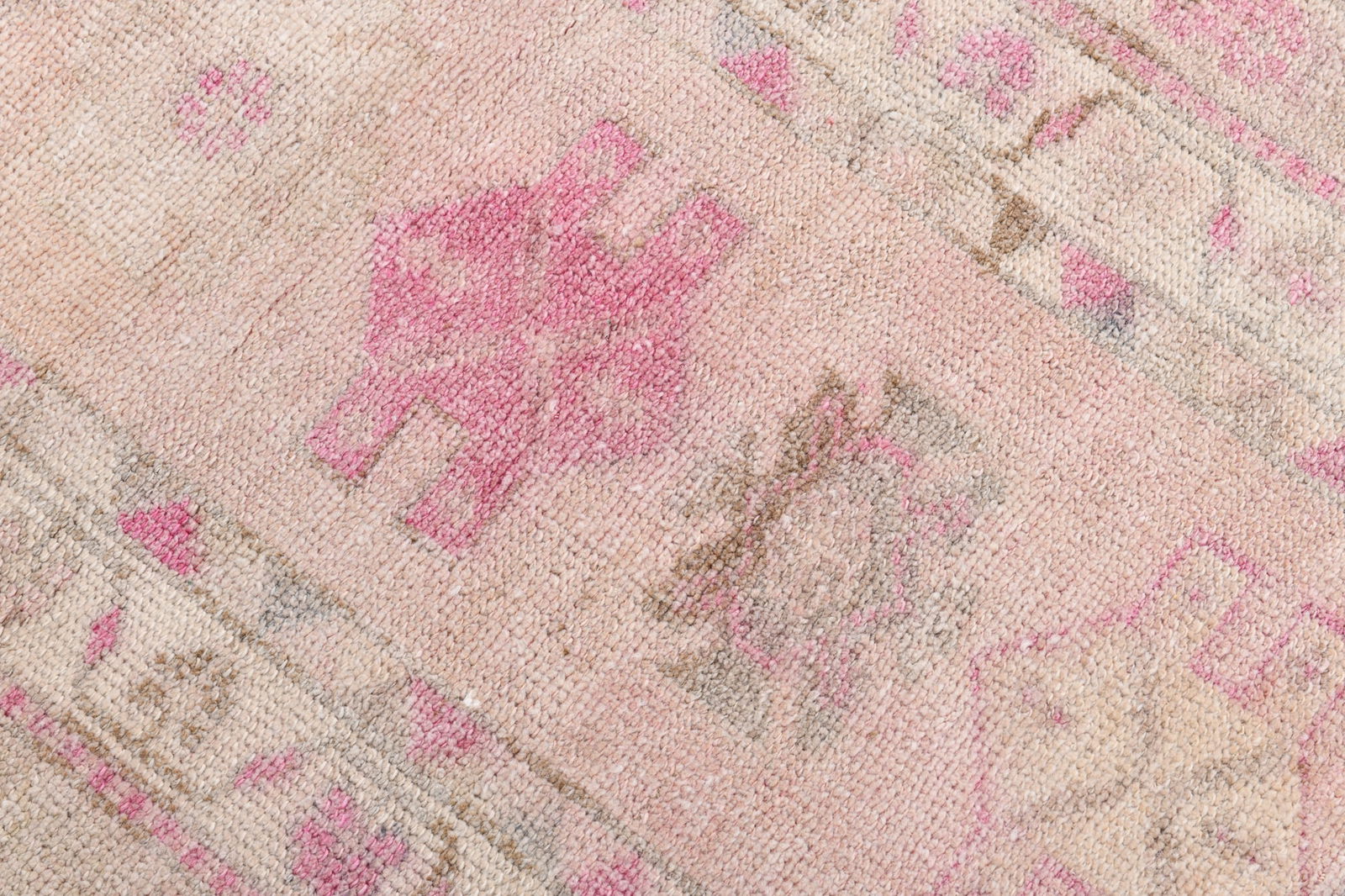 2'9'' x 12'3'' Handmade Vintage Wool Patchwork Rug - 7001 - 9