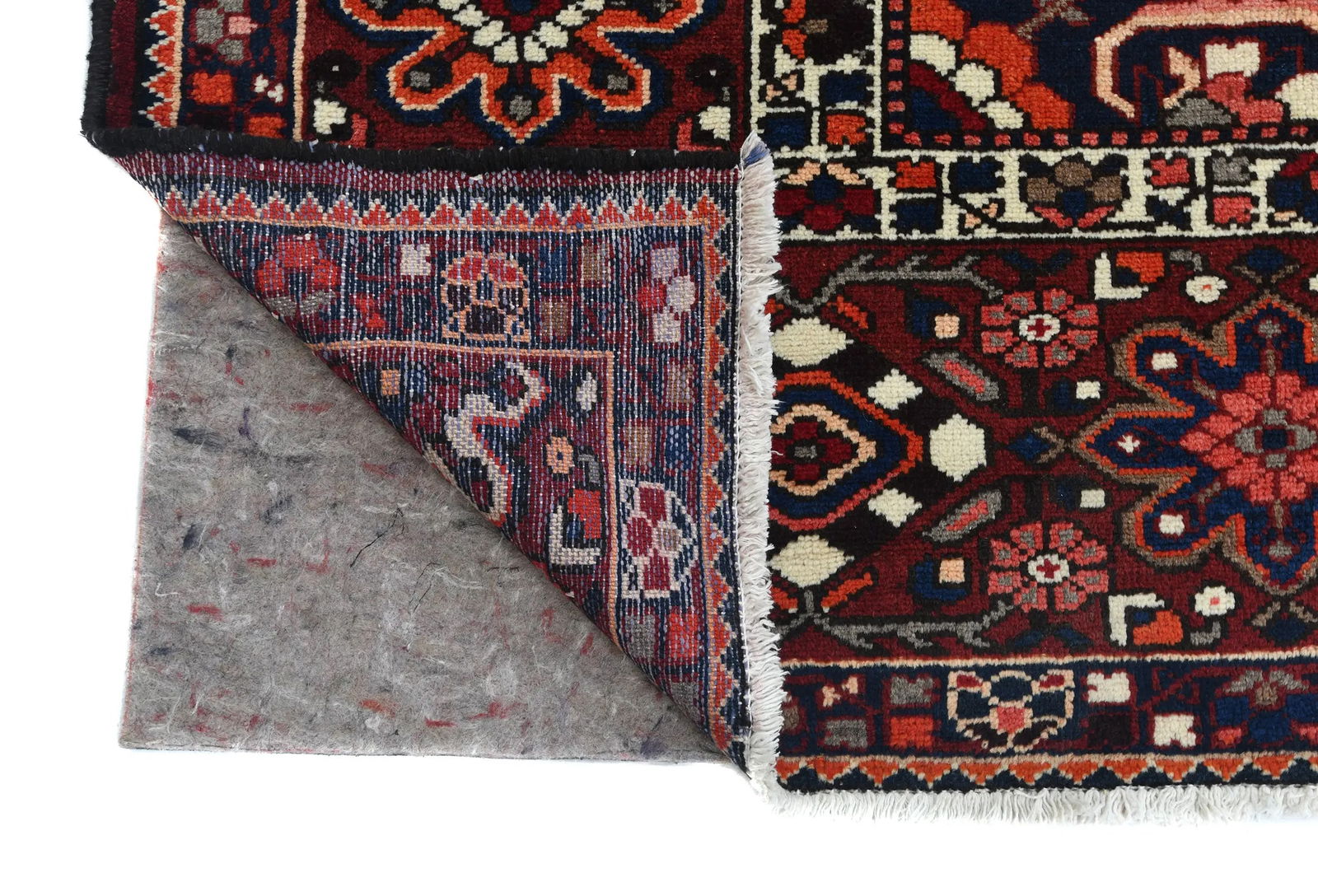 Vintage Red Floral 10X12 Bakhtiari Persian Rug - 12