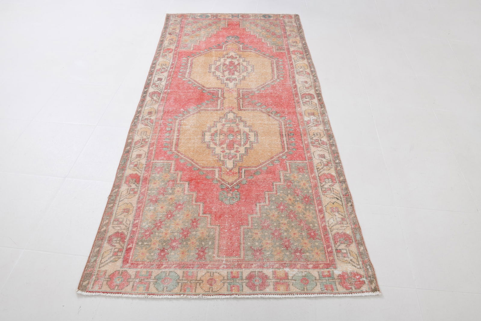 3'10'' x 8'3'' Vintage Wool Runner Rug - 20718 - 17