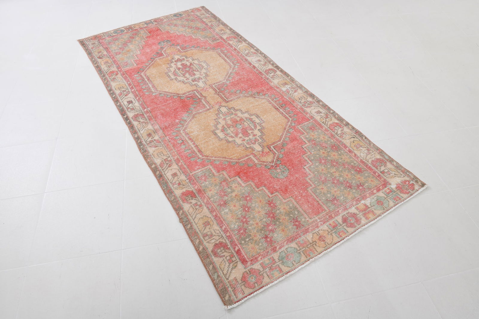3'10'' x 8'3'' Vintage Wool Runner Rug - 20718 - 18