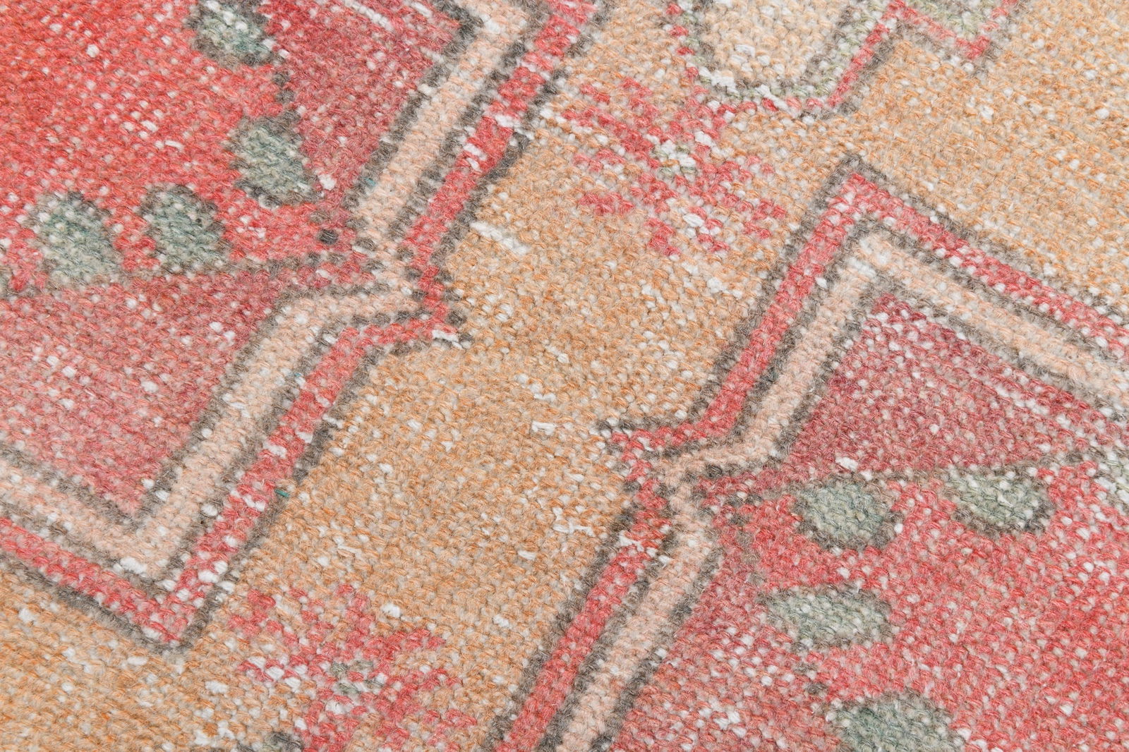 3'10'' x 8'3'' Vintage Wool Runner Rug - 20718 - 7