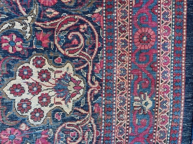 Antique Persian kashan rug-3281 - 10