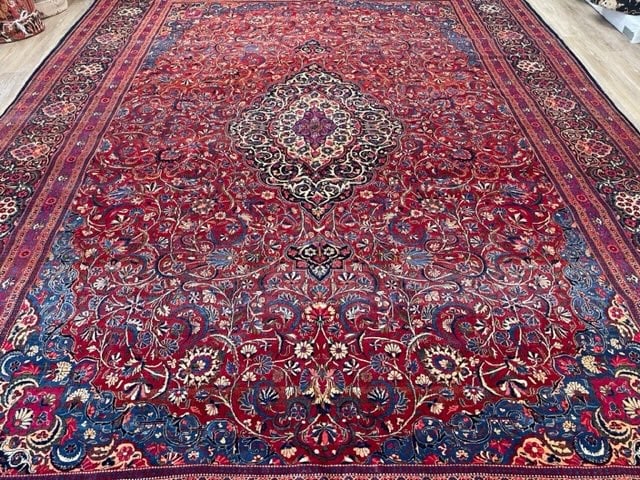 Antique Persian kashan rug-3281 - 2