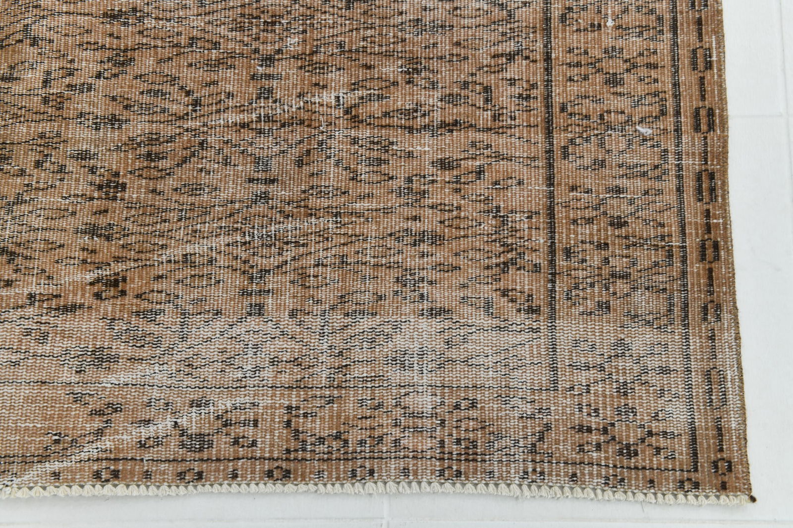 4'11'' x 8'0'' Vintage Wool Runner Rug - 18764 - 13