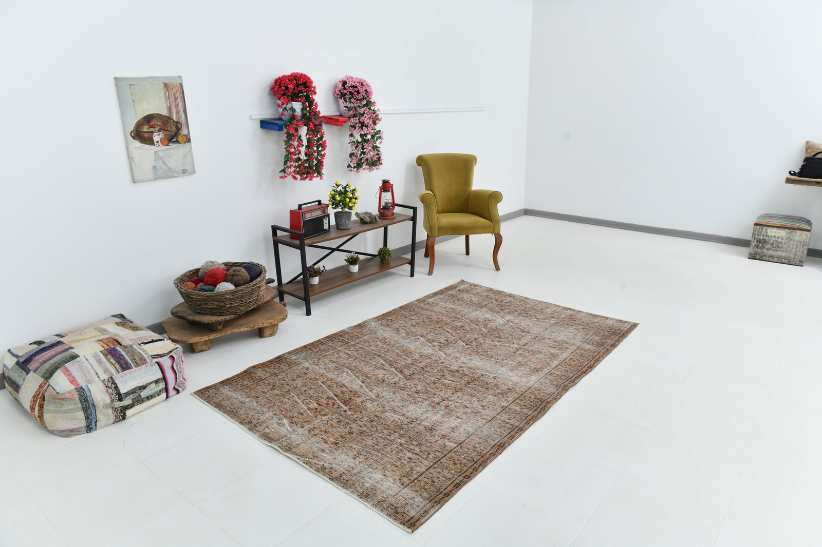 4'11'' x 8'0'' Vintage Wool Runner Rug - 18764 - 19