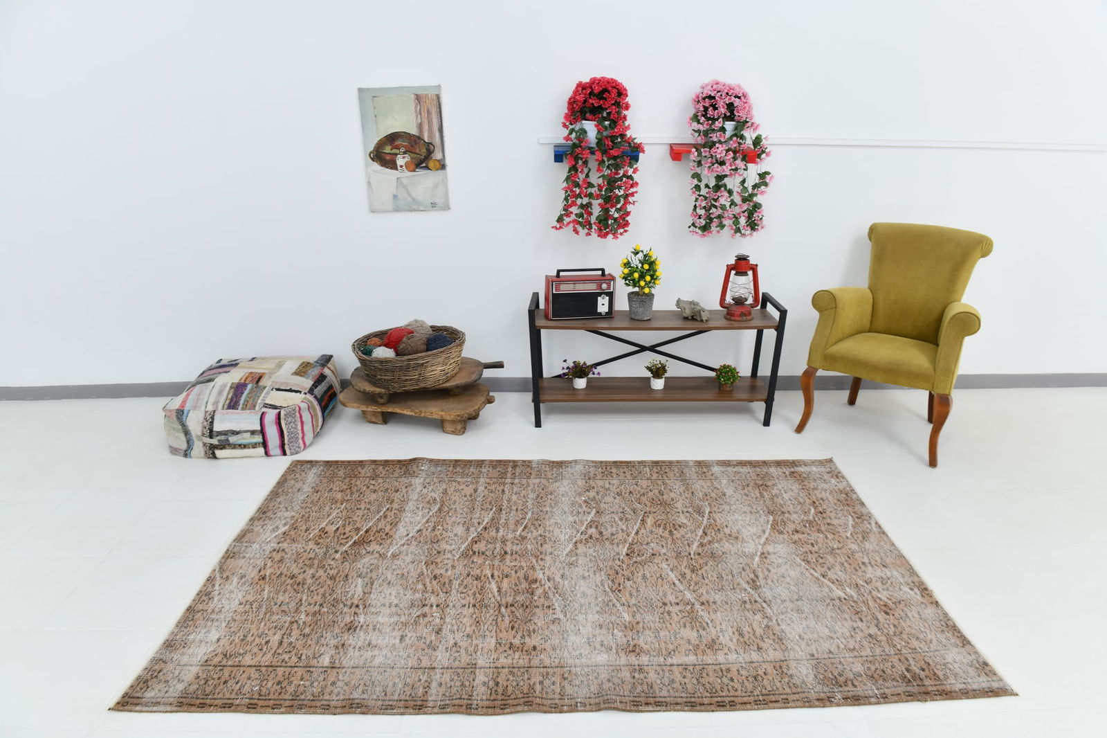 4'11'' x 8'0'' Vintage Wool Runner Rug - 18764 - 2