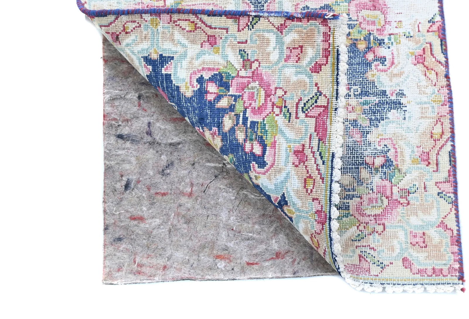 Semi Antique Muted Floral 1'5X1'6 Distressed Oriental Square Rug - 13