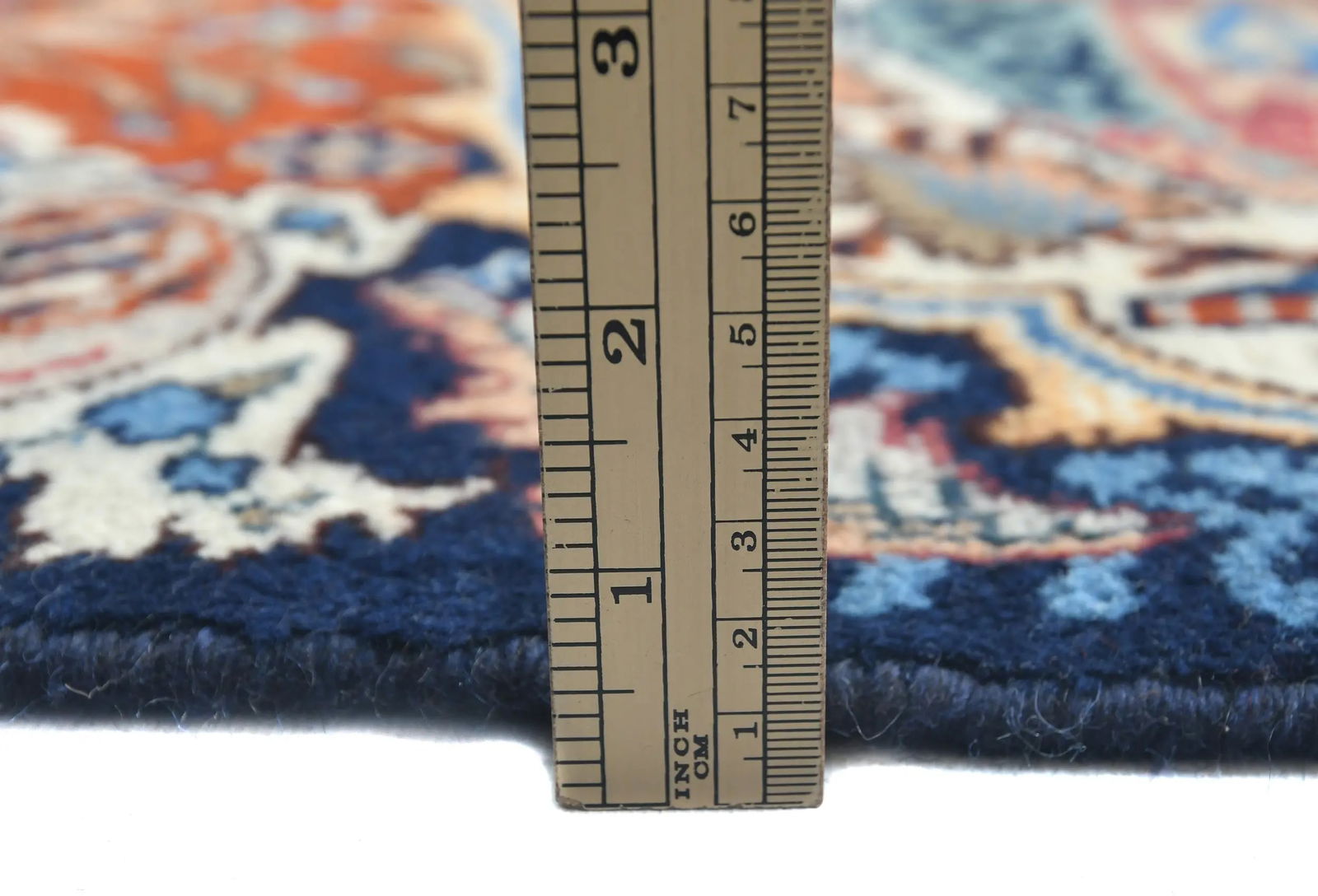 Vintage Purple-navy Pictorial 10X13 Kashmar Persian Rug - 10