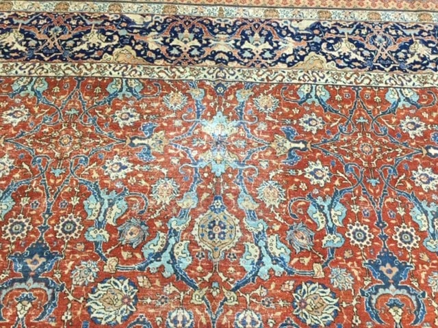 Antique Tabriz all over design Rug-4660 - 7