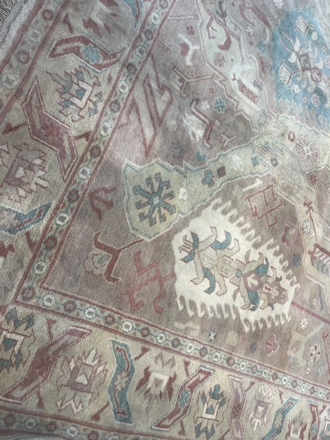 Vintage Large Turkish Ushak Rug-5281 - 7