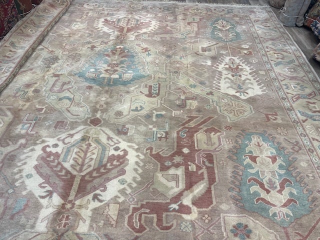 Vintage Large Turkish Ushak Rug-5281 - 8