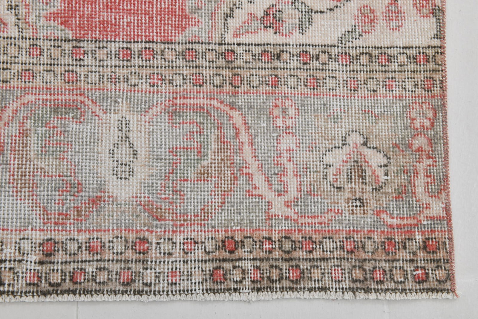 2'11'' x 11'3'' Handmade Vintage Wool Rug - 21739 - 12