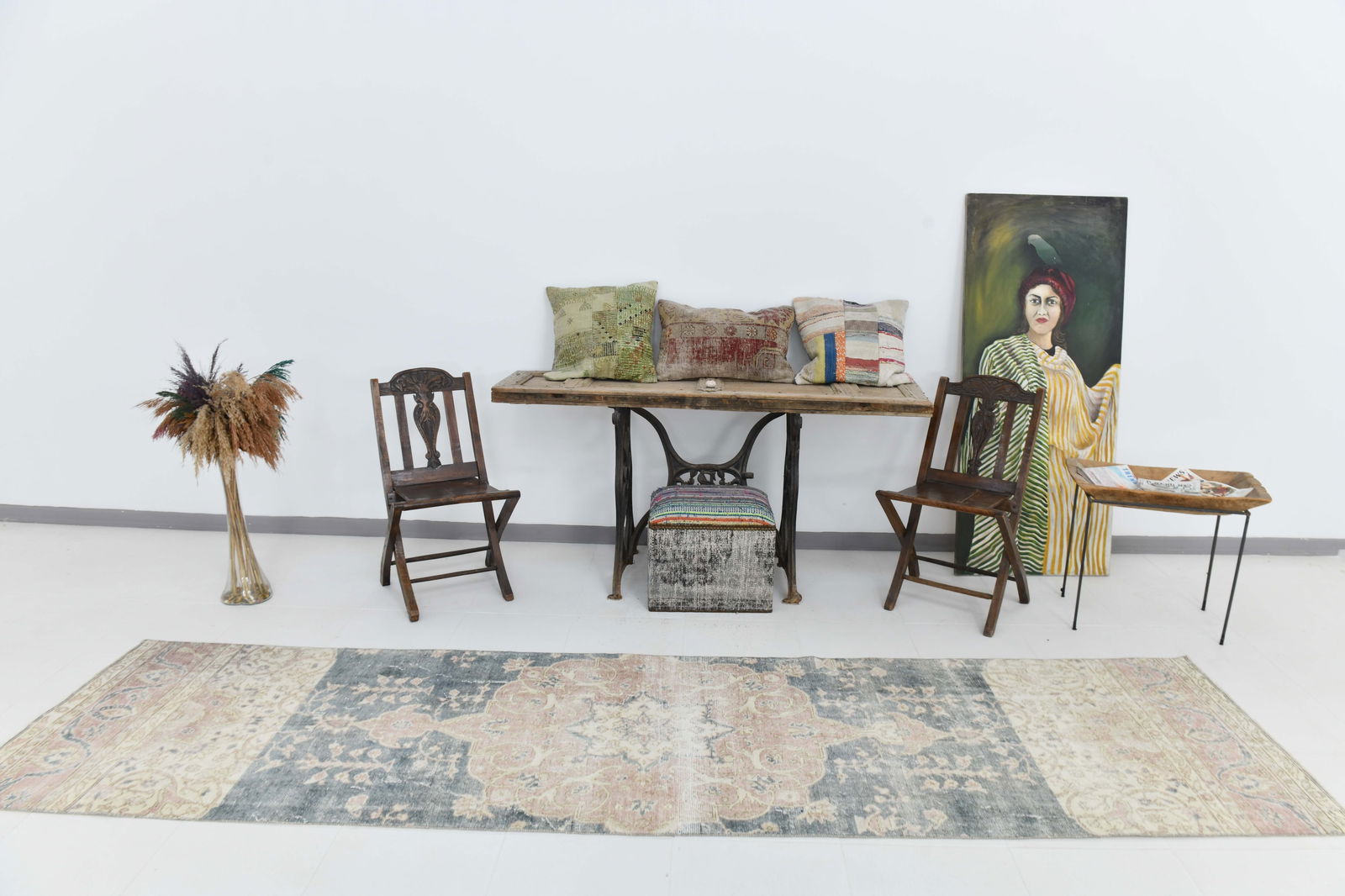 2'11'' x 11'9'' Turkish Vintage Runner Rug - 23304 - 2