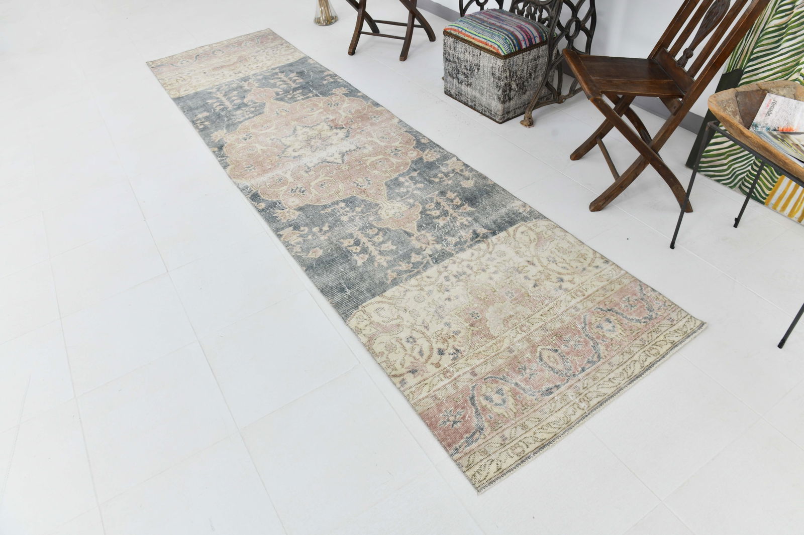 2'11'' x 11'9'' Turkish Vintage Runner Rug - 23304 - 4