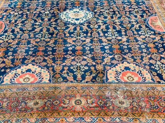 Antique Persian large size Sultanabad Rug-3095 - 2