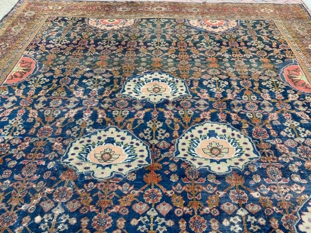Antique Persian large size Sultanabad Rug-3095 - 3