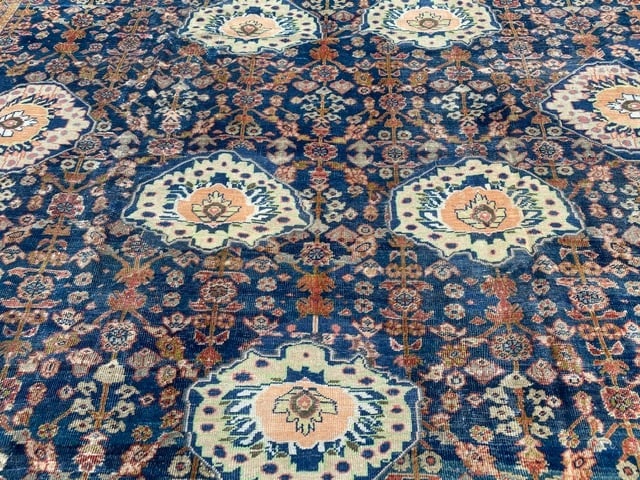 Antique Persian large size Sultanabad Rug-3095 - 6